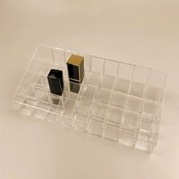 Прозрачная помада, пластиковая настольная косметическая коробка для хранения для ухода за кожей