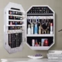 gương bỉ Tủ gương trang điểm có đèn LED treo tường phòng, Tủ gương trang điểm bảo quản trang sức gương soi