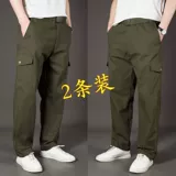 Хлопковые износостойкие камуфляжные штаны для работы для отдыха, свободный прямой крой