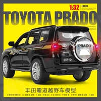 Toyota, металлический внедорожник, реалистичная игрушка, металлическая машина для мальчиков, джип
