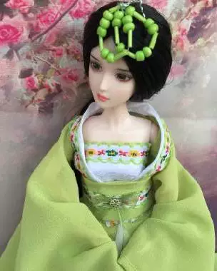 Кукла, голова-скульптура, масштаб 1:6