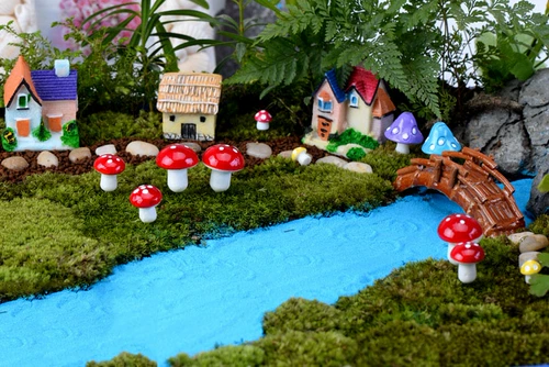 Реалистичное украшение для ногтей с грибочками-гвоздиками, большой набор материалов, микро пейзаж, «сделай сам»