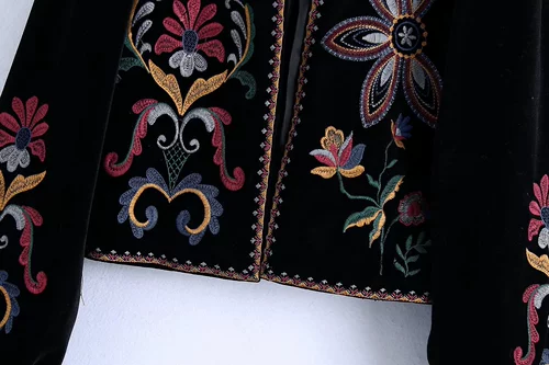 1988 г. Знаменитый женский семейный стиль вышивая вышиваемая вышиваемая вышивка цветок вестерн -короткие держатели тяги 6895277
