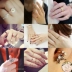 Cặp vợ chồng cá tính nhẫn nữ Nhật Bản và Hàn Quốc hipster sinh viên nhẫn nam đuôi nhẫn rose gold ngón tay trỏ vòng mở đồ trang sức