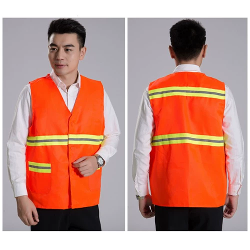 Осенний красный светоотражающий жилет для работы для мальчиков