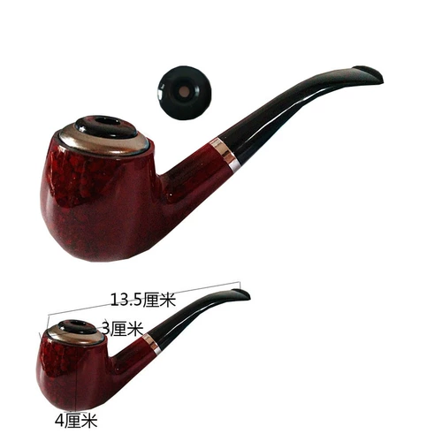 Табачный ковш железный горшок с сигарет сигарет с борьбой с изогнутой сухой дымом засухой сухой дым сумки сигарета можно очистить до дыма