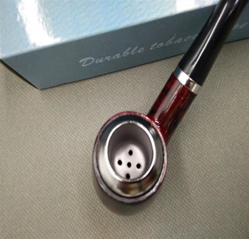 Табачный ковш железный горшок с сигарет сигарет с борьбой с изогнутой сухой дымом засухой сухой дым сумки сигарета можно очистить до дыма