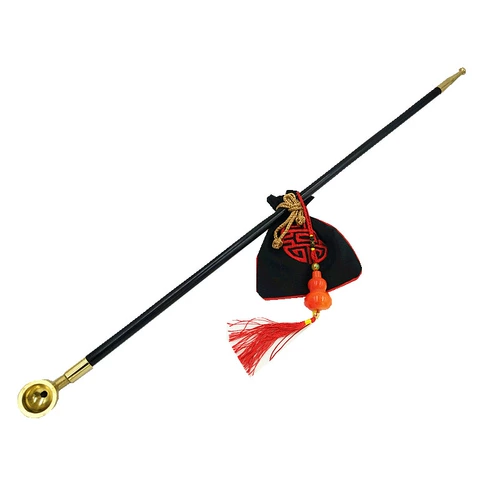 Большая длинная ретро латунная курительная трубка