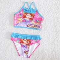 Sofia Sofia Princess Tube Top Bikini Girls Bikini Bikini Bơi mặc sofia Đồ bơi đồ bơi bé trai