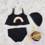 柒 号 童 仓 2018 mùa hè trẻ em mới của cô gái đồ bơi cáp treo rốn tops tóm tắt để gửi mũ bơi quần bơi bé trai