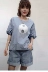 Fan Le Tianzi áo thun nữ tay ngắn mùa hè mới 2019 phiên bản Hàn Quốc của chiếc mũ kim cương thời trang lỏng lẻo từ bi - Cộng với kích thước quần áo Cộng với kích thước quần áo