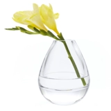Свежее прозрачное глянцевое украшение в форме цветка для гостиной, европейский стиль, маленькая вазочка, увеличенная толщина, простой и элегантный дизайн