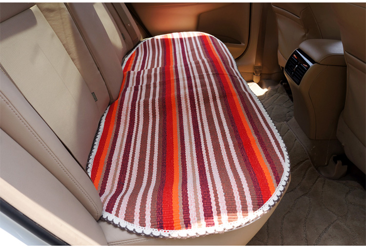 全棉编织汽车垫 无靠背简洁四季款汽车坐垫