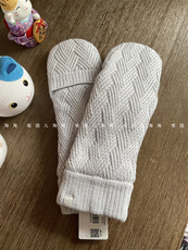 Перчатки для йоги 现货~chevron knit mitten绒绒保暖针织手套