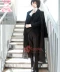 Tại chỗ Wenhao con chó hoang dã COS Taizai quy tắc đen thời đại màu đen áo gió phù hợp với trang phục cosplay tóc giả tóc giả