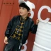 Boy plus nhung leather 2018 mùa đông quần áo trẻ em trẻ em phiên bản Hàn Quốc của áo khoác da trong áo khoác bé trai màu đen dày áo khoác bé trai 1-13 tuổi Áo khoác