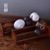 Ban Yi Tea Stand Chicken Wing Wood Tea Cup Chủ Kung Fu Tea Set Trang trí Cup Chủ Trà Nghi lễ Phụ kiện HY-X - Trang trí nội thất