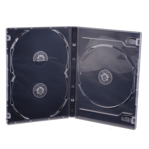 Поставка 14 % прозрачная и высокая качественная 3 кусочки DVD -коробка Discs упаковочная коробка DVD Три -Кузов 3 -Диск панель