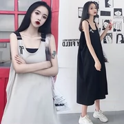 Mùa hè 2019 phiên bản Hàn Quốc mới của phần dài quai lỏng cho bà bầu mang bầu gửi áo ngực thời trang váy vest thủy triều mẹ - Áo thai sản