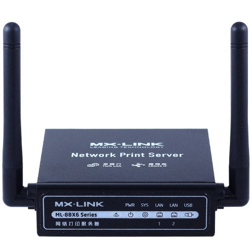 MX-Link поддерживает 4 USB-принтеры. Внешняя беспроводная сеть печата