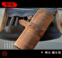 Кожаная ретро сумка-органайзер, из натуральной кожи