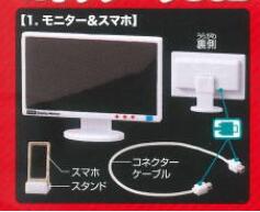 Monitor + Mobile PhoneDetached house goods in stock epoch Palm Mini computer host notebook computer white piece Gashapon  scene