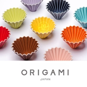 Nhật Bản ORIGAMI Origami Coffee Coffee Filter Cup Hand Coffee Filter Cup Cup Cup Cup Mino Burn Spot - Cà phê