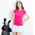 Golf quần áo phụ nữ phù hợp với mùa xuân và mùa hè slim slimming golf thể thao jersey quần áo váy váy bóng phù hợp với mẫu bộ thể thao nữ đẹp Thể thao sau