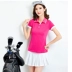 Golf quần áo phụ nữ phù hợp với mùa xuân và mùa hè slim slimming golf thể thao jersey quần áo váy váy bóng phù hợp với bộ thể thao adidas Thể thao sau