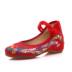 Old Bắc Kinh giày vải của phụ nữ mùa xuân mới mùa hè thêu giày dốc đơn với tăng khiêu vũ khiêu vũ giúp đỡ thấp giày cưới Giày cắt thấp