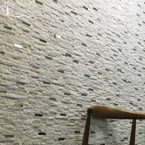 Северная простая натуральная шишка белый камень Каменный мраморная мозаичная крыльца телевизионная фоновая стена плитка