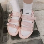 NewBalance18 mới của Hàn Quốc cherry bột vài bãi biển giày nam giới và phụ nữ retro dép thể thao dual-sử dụng dép đi trong nhà giày sandal nam công sở