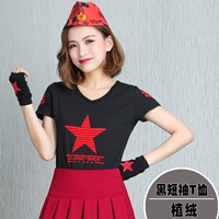 Черная футболка с коротким рукавом