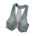 Denim vest nữ mùa hè vest đoạn ngắn không tay vest bên ngoài mỏng treo cổ vest áo khoác màu eo rắn áo khoác nữ de thương Áo vest