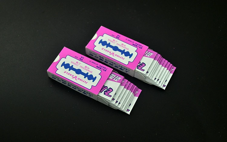 Double-sided blade, old-fashioned razor shaving, 200 pieces
