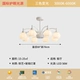 Модель с восемью головками цвета молочного кофе диаметром 80 см * высотой 70 см, трехцветное затемнение 56 Вт