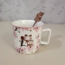 Xuất khẩu Nhật Bản Golden Rose Gold Dễ thương Dễ thương Lucky Cat Coffee Spoon Stirling Spoon Tráng miệng Muỗng Trà chiều - Cà phê