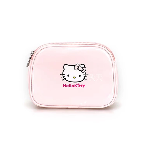 Hello kitty, осенняя водонепроницаемая косметичка, однотонная сумка-органайзер, сумка, в корейском стиле