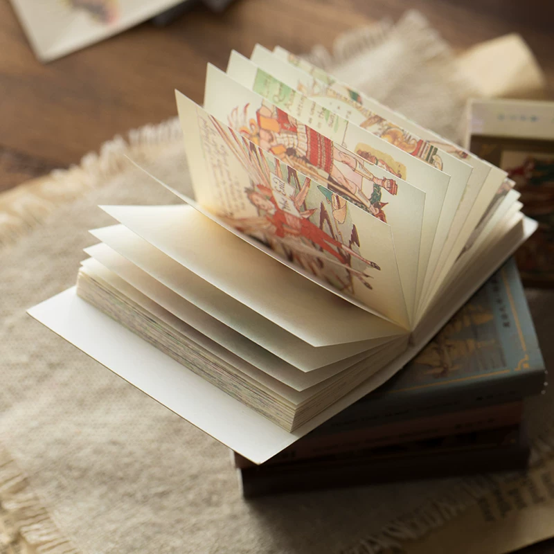 100 книг волшебных книг Дуду книга ретро микророспись BorderBorder Hand Primecopcotic paper