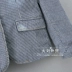 Áo đơn Pháp mùa xuân mới đơn giản cho phụ nữ đơn giản 2 nút giảm béo phù hợp với áo khoác sọc đồ vest nữ Business Suit