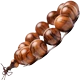 Vòng tay 1.8 * 13 hạt chuỗi hạt gỗ đàn hương máu Nanmu tím đỏ lê nam và nữ sản xuất vòng tay trực tiếp vòng đá phong thủy Vòng đeo tay Clasp