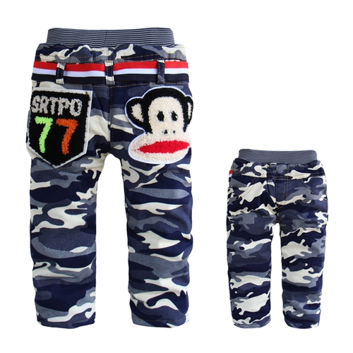 Детские штаны для отдыха, камуфляжная детская зимняя утепленная летняя одежда, 0-2 лет