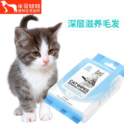 Rice Doudou Doll Cat Music Cat с домашним животным с домашними животными с домашними животными для очистки влажных полотенец для 25 таблеток
