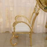 Итальянский барочный бутик -сплав сплав металлический покрытие k Золото, с золотом, наполненным золотом, повседневным креслом, наполненным золотом