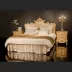Barrett hot pháp sang trọng kiểu công chúa nội thất phòng ngủ handmade vàng trắng 2 giường đôi - Bộ đồ nội thất