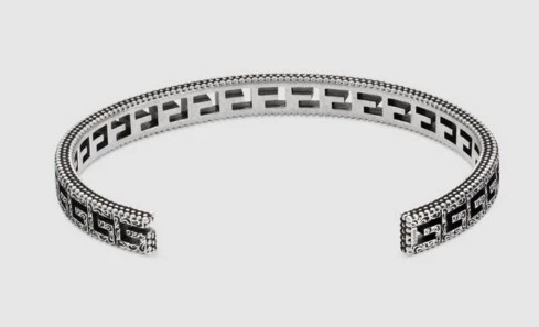 Gucci, квадратный ретро браслет для влюбленных, серебро 925 пробы