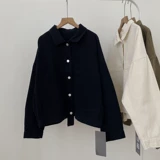 Осенняя куртка, ретро лонгслив, в корейском стиле, свободный крой