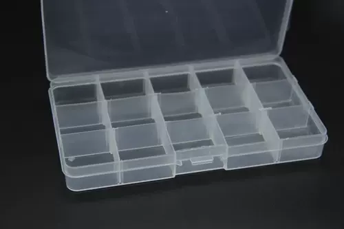 Съёмная прозрачная пластиковая коробка для хранения, ящик для хранения, коробочка для хранения, 10 ячеек, 15 ячеек