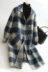 A9289 chống mùa mới nữ hai mặt phổ biến kẻ sọc phần dài len mỏng len áo len áo khoác