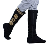 红舞鞋 Танцевальные сапоги женская монгольская боковая на сайте на молнии на молнии цветочные полоса